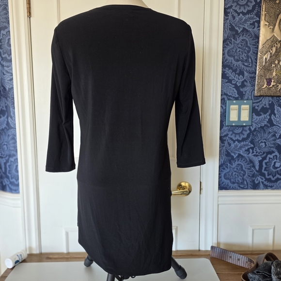 Joseph Ribkoff Black Top Size 6 Sm to Med - Monochrome, lagenlook - Picture 5 of 10